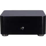 Inter-Tech A80 Small Form Factor (SFF) Negro 60 W, Caja HTPC negro, Small Form Factor (SFF), PC, Negro, ITX, Aluminio, 4 cm