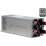 ASPOWER R2A-DV0800-N unidad de fuente de alimentación 800 W 20+4 pin ATX 2U Plata, Fuente de alimentación de PC