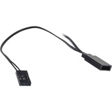 Inter-Tech Argus RS-051 RGB Carcasa del ordenador Ventilador 12 cm Negro negro, Ventilador, 12 cm, 900 RPM, 22 dB, 50,12 cfm, Negro