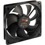 Inter-Tech F-120-S Carcasa del ordenador Ventilador 12 cm Negro negro, Ventilador, 12 cm, 1200 RPM, 20 dB, 90,1 cfm, Negro