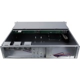 Inter-Tech IPC 2U-2404S Estante Negro, Plata, Servidor de vivienda negro, Estante, Servidor, Negro, Plata, Mini-ITX, uATX, Acero, 2U