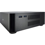 Inter-Tech ITX A60 Mini Tower Negro 60 W, Caja HTPC negro, Mini Tower, PC, Negro, ITX, Aluminio, 4 cm