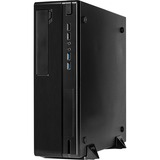 Inter-Tech IT-502 Escritorio Negro, Caja HTPC negro, Escritorio, PC, Negro, Mini-ITX, uATX, 1U, Superior