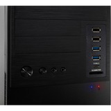 Inter-Tech IT-6865 Micro Torre Negro, Cajas de torre negro, Micro Torre, PC, Negro, 14 cm, 34 cm, CE