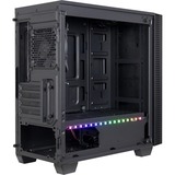 Inter-Tech X-608 Infinity Micro Torre, Cajas de torre negro, Torre, PC, ITX, uATX, Vidrio, Juego, Azul, Verde, Rojo