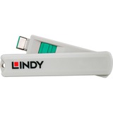 Lindy 40426 bloqueador de puerto Bloqueador de puerto + clave USB Tipo C Verde 5 pieza(s), Seguridad verde, Bloqueador de puerto + clave, USB Tipo C, Verde, 5 pieza(s), 10 g