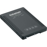 QNAP QDA-A2MAR caja para disco duro externo Caja externa para unidad de estado sólido (SSD) Negro M.2, Bastidor de instalación negro, Caja externa para unidad de estado sólido (SSD), M.2, M.2, 6 Gbit/s, Negro