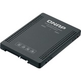 QNAP QDA-A2MAR caja para disco duro externo Caja externa para unidad de estado sólido (SSD) Negro M.2, Bastidor de instalación negro, Caja externa para unidad de estado sólido (SSD), M.2, M.2, 6 Gbit/s, Negro