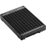 QNAP QDA-UMP caja para disco duro externo Caja externa para unidad de estado sólido (SSD) Negro U.2, Bastidor de instalación negro, Caja externa para unidad de estado sólido (SSD), U.2, M.2,PCI Express 3.0, Negro