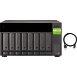 QNAP TL-D800C caja para disco duro externo Carcasa de disco duro/SSD Negro, Gris 2.5/3.5", Caja de unidades negro, Carcasa de disco duro/SSD, 2.5/3.5", Serial ATA II, Serial ATA III, 6 Gbit/s, Hot-swap, Negro, Gris