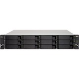 QNAP TL-R1200C-RP caja para disco duro externo Carcasa de disco duro/SSD Negro, Gris 2.5/3.5", Caja de unidades negro, Carcasa de disco duro/SSD, 2.5/3.5", Serial ATA III, 6 Gbit/s, Montaje en rack, Negro, Gris