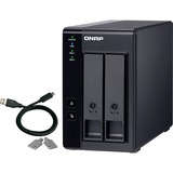 QNAP TR-002 caja para disco duro externo Carcasa de disco duro/SSD Negro 2.5/3.5", Caja de unidades negro, Carcasa de disco duro/SSD, 2.5/3.5", Serial ATA II, Serial ATA III, 6 Gbit/s, Hot-swap, Negro