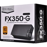 SilverStone FX350-G unidad de fuente de alimentación 350 W 20+4 pin ATX Flex ATX Negro, Fuente de alimentación de PC 350 W, 90 - 264 V, 47 - 63 Hz, Activo, 90 W, 350 W