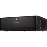 SilverStone GD06B carcasa de ordenador Escritorio Negro, Caja de sobremesa negro, Escritorio, PC, Aluminio, De plástico, SECC, Micro-ATX, Mini-DTX, Mini-ITX, Negro, 440 mm, Minorista