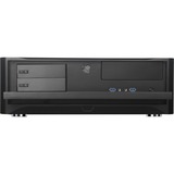 SilverStone GD06B carcasa de ordenador Escritorio Negro, Caja de sobremesa negro, Escritorio, PC, Aluminio, De plástico, SECC, Micro-ATX, Mini-DTX, Mini-ITX, Negro, 440 mm, Minorista