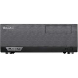 SilverStone GD09B-C HTPC Negro, Caja HTPC negro, HTPC, PC, Negro, ATX, micro ATX, SSI CEB, Aluminio, Plástico, Acero, 13,8 cm