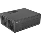 SilverStone GD09B-C HTPC Negro, Caja HTPC negro, HTPC, PC, Negro, ATX, micro ATX, SSI CEB, Aluminio, Plástico, Acero, 13,8 cm