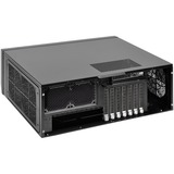 SilverStone GD09B-C HTPC Negro, Caja HTPC negro, HTPC, PC, Negro, ATX, micro ATX, SSI CEB, Aluminio, Plástico, Acero, 13,8 cm