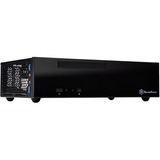 SilverStone SST-ML09B carcasa de ordenador HTPC Negro, Caja HTPC negro, HTPC, PC, Acrílico, De plástico, Acero, Mini-DTX, Mini-ITX, Negro, 0,8 mm