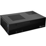 SilverStone SST-ML09B carcasa de ordenador HTPC Negro, Caja HTPC negro, HTPC, PC, Acrílico, De plástico, Acero, Mini-DTX, Mini-ITX, Negro, 0,8 mm