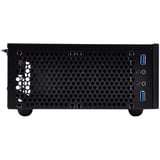 SilverStone SST-ML09B carcasa de ordenador HTPC Negro, Caja HTPC negro, HTPC, PC, Acrílico, De plástico, Acero, Mini-DTX, Mini-ITX, Negro, 0,8 mm