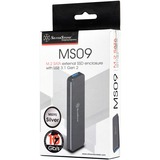 SilverStone SST-MS09S USB 3.1, Caja de unidades plateado