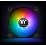 Thermaltake CL-F063-PL12SW-A sistema de refrigeración para ordenador Carcasa del ordenador Ventilador 12 cm Negro, Blanco negro, Ventilador, 12 cm, 500 RPM, 1500 RPM, 56,45 cfm, Negro, Blanco