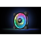 Thermaltake Riing Duo 14 LED RGB Premium Edition Carcasa del ordenador Ventilador Negro negro, Ventilador, 500 RPM, 1400 RPM, 26,2 dB, 60,87 cfm, Negro