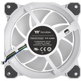 Thermaltake Riing Quad 12 RGB Carcasa del ordenador Ventilador 12 cm Blanco blanco, Ventilador, 12 cm, 500 RPM, 1500 RPM, 25,2 dB, 40,9 cfm