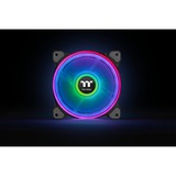Thermaltake Riing Quad 12 RGB Carcasa del ordenador Ventilador 12 cm Negro negro, Ventilador, 12 cm, 500 RPM, 1500 RPM, 25,2 dB, 40,9 cfm