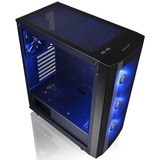 Thermaltake Versa J25 TG RGB Midi Tower Negro, Cajas de torre negro, Midi Tower, PC, Negro, ATX, micro ATX, Mini-ITX, SPCC, Ventiladores de la caja, Frente