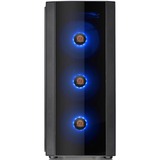 Thermaltake Versa J25 TG RGB Midi Tower Negro, Cajas de torre negro, Midi Tower, PC, Negro, ATX, micro ATX, Mini-ITX, SPCC, Ventiladores de la caja, Frente