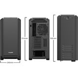 be quiet! Silent Base 601 Window Midi Tower Negro, Cajas de torre negro, Midi Tower, PC, Negro, ATX, EATX, micro ATX, Mini-ITX, Acrilonitrilo butadieno estireno (ABS), SECC, Vidrio templado, Unidad de disco duro