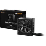 be quiet! System Power 9 | 700W CM unidad de fuente de alimentación 20+4 pin ATX ATX Negro, Fuente de alimentación de PC negro, 700 W, 200 - 240 V, 50 Hz, 6 A, Activo, 130 W