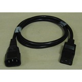 goobay Extensión de cable de alimentación en frío, Cable alargador negro