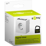 goobay NK ZSU 4 ZEITSCHALTUHR DIGITAL Blanco Programador eléctrico diario/semanal, Temporizador blanco, Programador eléctrico diario/semanal, Blanco, Botones, IP20