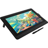 Wacom Cintiq 16 tableta digitalizadora Negro 5080 líneas por pulgada 344,16 x 193,59 mm, Tableta gráfica negro, Alámbrico, 5080 líneas por pulgada, 344,16 x 193,59 mm, Pluma, Goma de silicona, 39,6 cm (15.6")