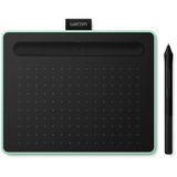 Wacom Intuos S tableta digitalizadora Negro, Verde 2540 líneas por pulgada 152 x 95 mm USB/Bluetooth, Tableta gráfica verde claro/Negro, Inalámbrico y alámbrico, 2540 líneas por pulgada, 152 x 95 mm, USB/Bluetooth, 7 mm, Pluma