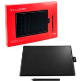 One by Medium tableta digitalizadora Negro, Rojo 2540 líneas por pulgada 216 x 135 mm USB, Tableta gráfica