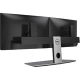 Dell Soporte Pro para dos monitores - MDS19, Soporte de pie negro, 6 kg, 48,3 cm (19"), 68,6 cm (27"), 100 x 100 mm, Ajustes de altura, Aluminio, Negro