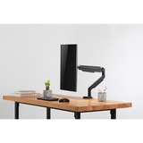 Digitus Soporte de monitor universal sencillo con muelle neumático y fijación a presión negro, Abrazadera, 9 kg, 38,1 cm (15"), 81,3 cm (32"), 100 x 100 mm, Negro