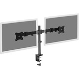 Digitus Soporte dual universal de monitor con sujeción por agarre, Soporte de monitor negro, Abrazadera, 8 kg, 38,1 cm (15"), 68,6 cm (27"), 100 x 100 mm, Negro