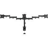 Digitus Soporte triple para monitor con fijación de abrazadera, Soporte de monitor Abrazadera, 8 kg, 68,6 cm (27"), 100 x 100 mm, Ajustes de altura, Negro