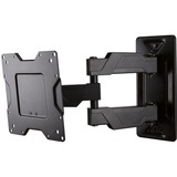 Ergotron 45-385-223 soporte para TV 160 cm (63") Negro, Soporte de pared negro, 94 cm (37"), 160 cm (63"), 200 x 200 mm, 600 x 400 mm, 0 - 20°, Negro