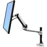 Ergotron LX Series Desk Mount LCD Arm, Tall Pole 86,4 cm (34") Negro Escritorio, Soporte de monitor aluminio, Tall Pole, 11,3 kg, 86,4 cm (34"), 75 x 75 mm, 100 x 100 mm, Negro