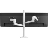 Ergotron LX Series LX Dual Stacking Arm 101,6 cm (40") Blanco Escritorio, Soporte de monitor blanco, Abrazadera, 9,1 kg, 101,6 cm (40"), 100 x 100 mm, Ajustes de altura, Blanco