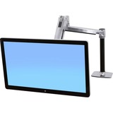 Ergotron LX Series LX HD Sit-Stand 116,8 cm (46") Aluminio Escritorio, Soporte de monitor plateado/Negro, 13,6 kg, 116,8 cm (46"), Ajustes de altura, Aluminio