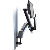 Ergotron StyleView Sit-Stand Combo Arm 61 cm (24") Aluminio Pared, Soporte blanco, 13,2 kg, 61 cm (24"), 75 x 75 mm, 100 x 100 mm, Aluminio