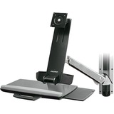 Ergotron StyleView Sit-Stand Combo Arm 61 cm (24") Aluminio Pared, Soporte blanco, 13,2 kg, 61 cm (24"), 75 x 75 mm, 100 x 100 mm, Aluminio