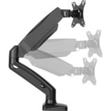 ICY BOX IB-MS303-T 81,3 cm (32") Escritorio Negro, Soporte de monitor negro, Abrazadera, 6,5 kg, 81,3 cm (32"), 100 x 100 mm, Ajustes de altura, Negro